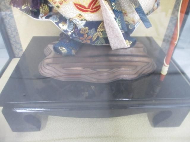 新品 五月人形 廣栄作 神天 神武天皇 木製 4号 前扉ケース 端午の節句  