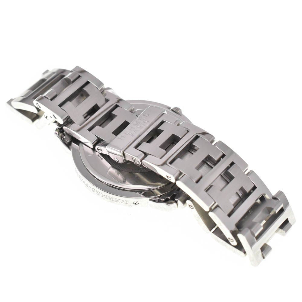 エルメス HERMES CL6.710 クリッパー デイト クォーツ メンズ良品 N