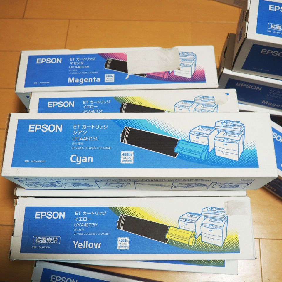 EPSON ETカートリッジ LPCA4ETC5C LPCA4ETC5M LPCA4ETC5Y 14箱 - メルカリ