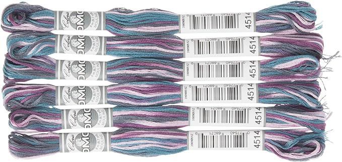 6束入　コロリ　DMC　DMC517B　Coloris　刺繍糸　::75807　25番　#4514　エヌスタイル　メルカリ