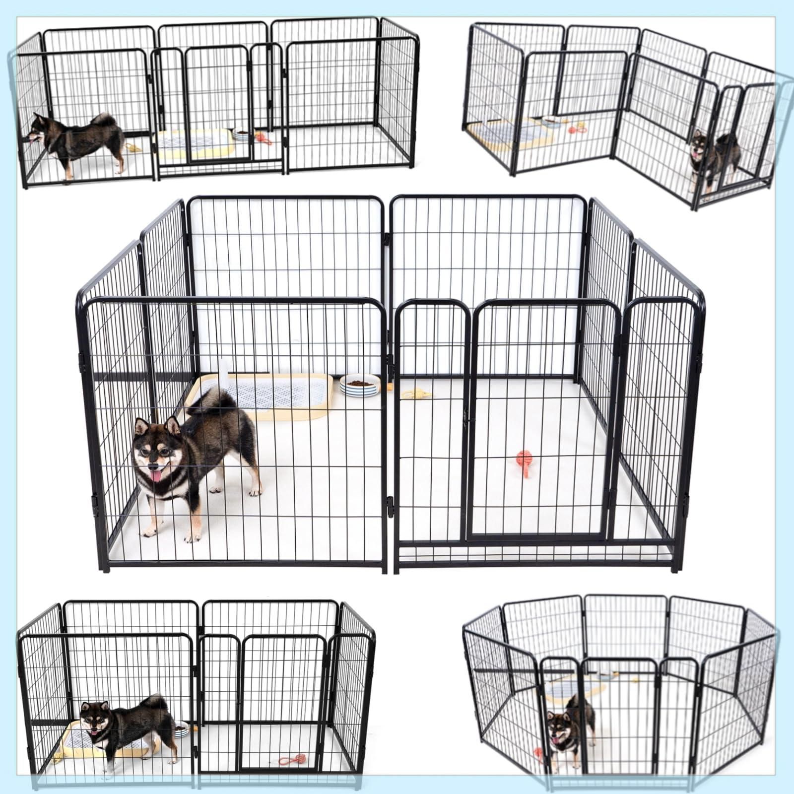 小型犬用透明パネルサークル 60x125x65cm ペットサークル 透明」の人気