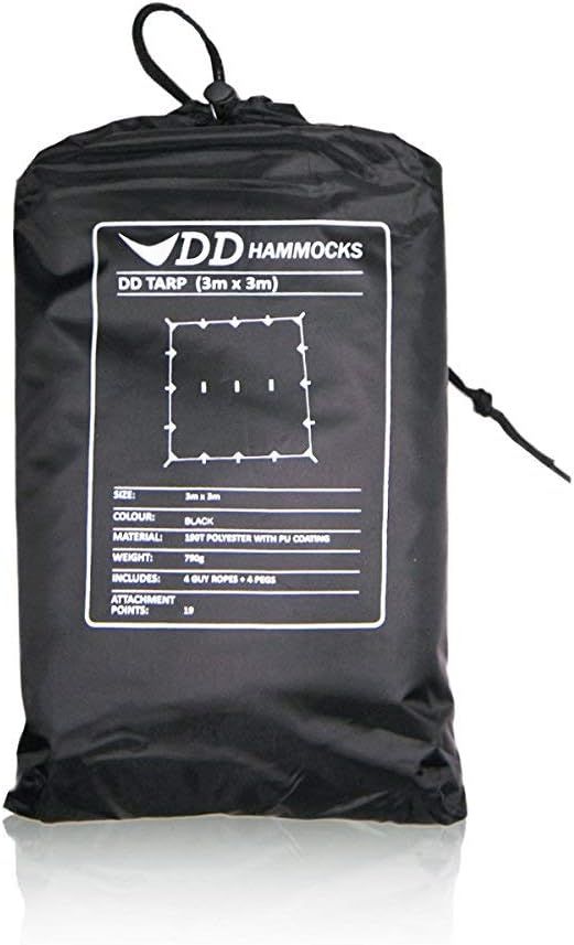 DD Hammocks DD タープ 3×3 ジェットブラック