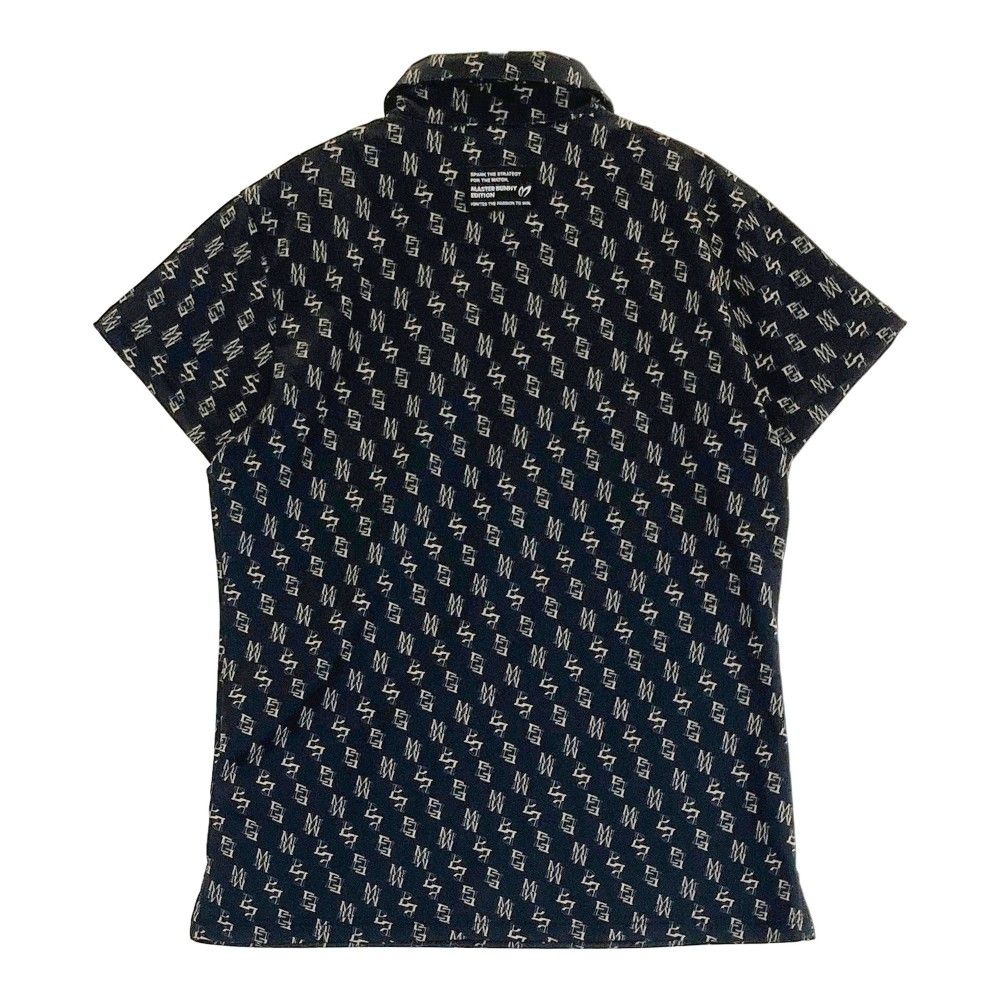 【新品未使用】マスターバニーエディション　レディースポロシャツ　総柄　サイズ1 マスターバニーエディション ゴルフ レディース 新品 2 半袖