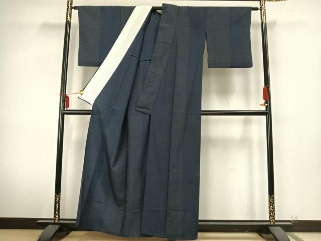 平和屋着物▽本塩沢　単衣　蚊絣　正絹　逸品　AABB2042fy 平和屋着物▽本塩沢 単衣 蚊絣 正絹 逸品 CAAV3761dyの通販 by 平和屋