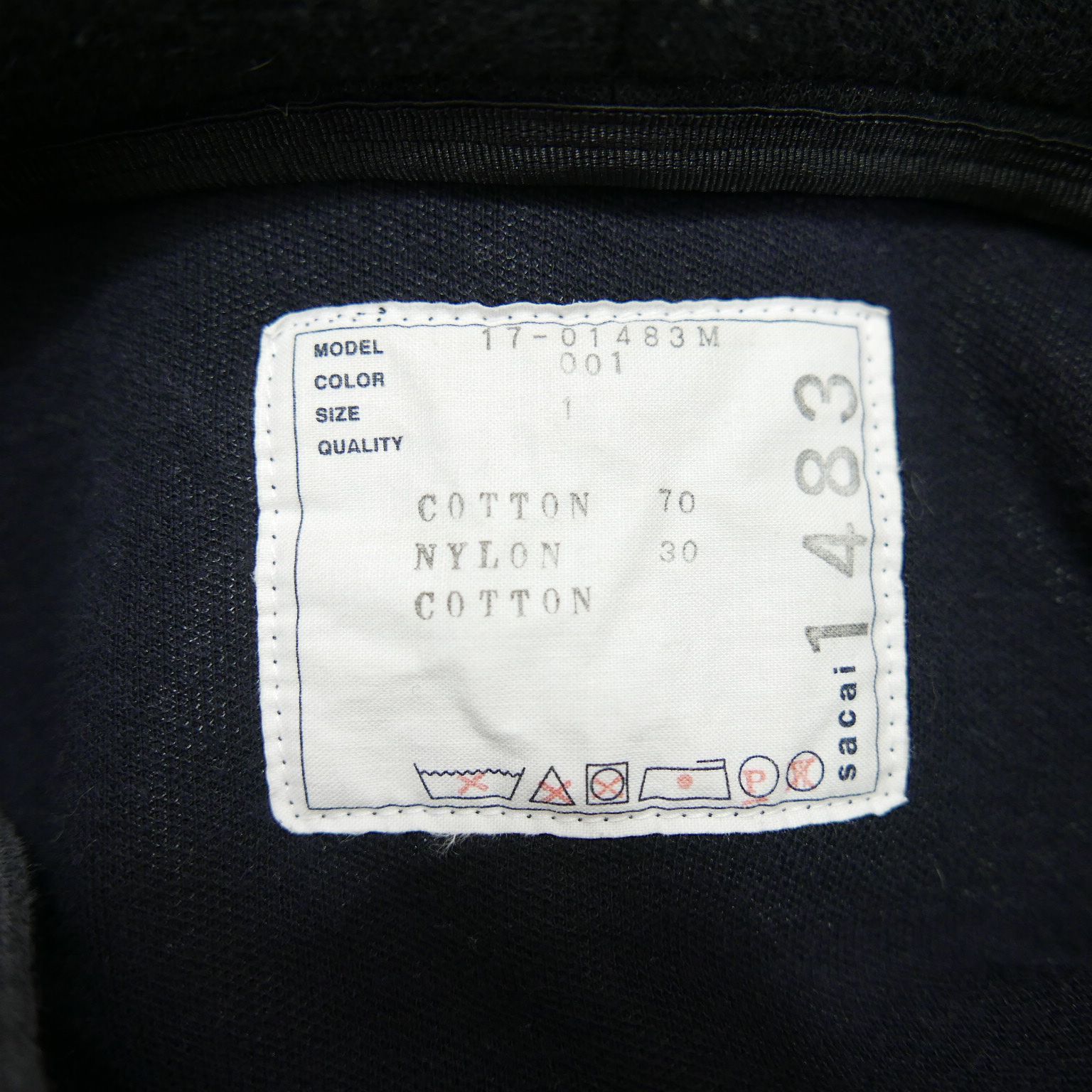17AW sacai サカイ Cut Up Hoodie メンズ トップス プルオーバー