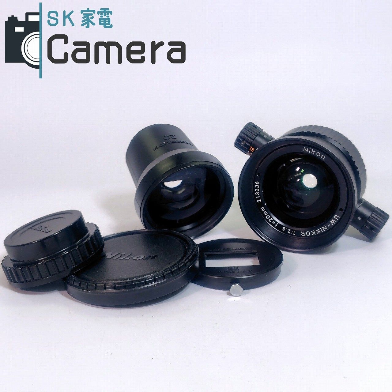 ニコノス用 ファインダー 20mm/ 28mmアダプタ付 Nikon UW-NIKKOR 20mm F2.8 ニコン ニコノス用 ファインダー付