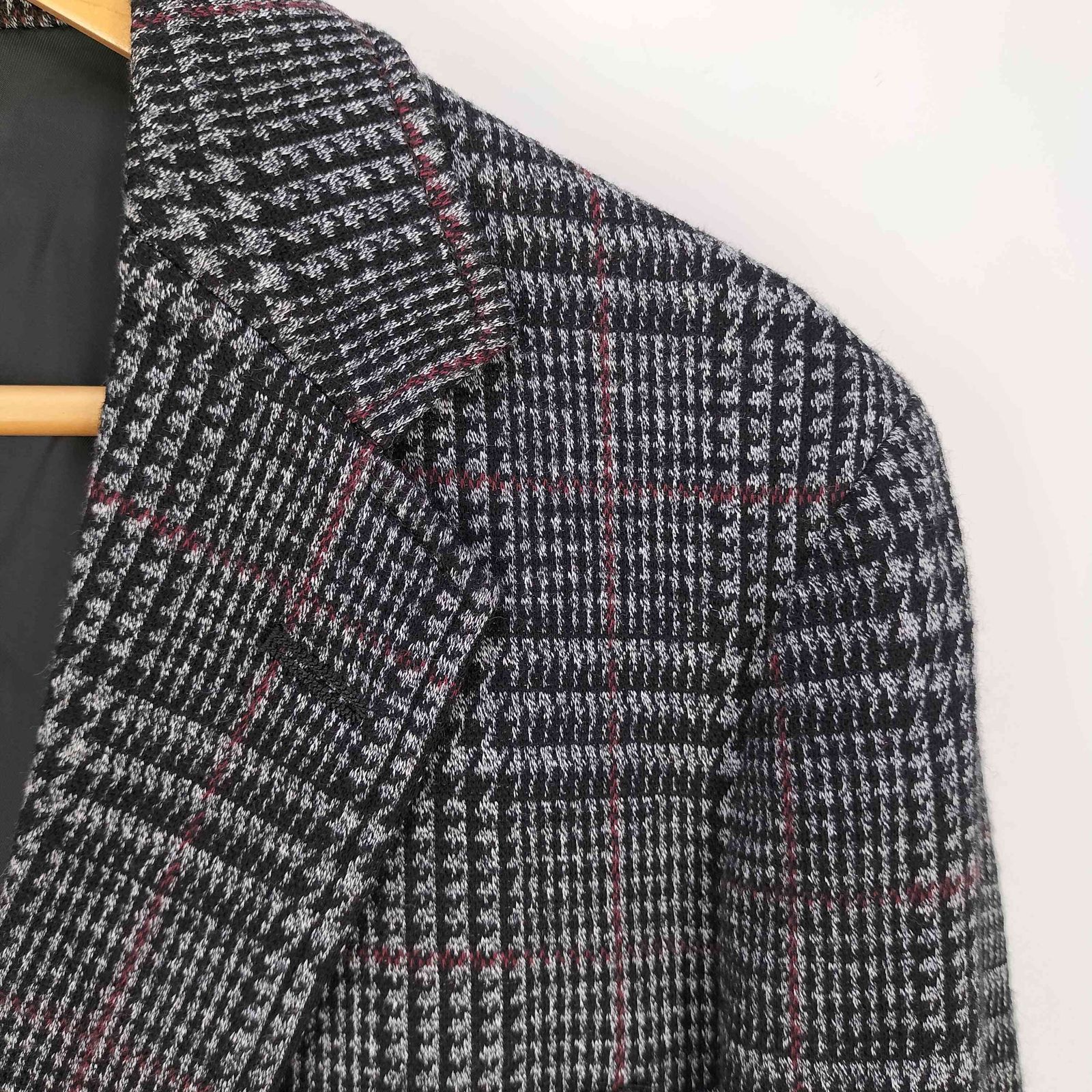 【新品・未使用】 TAKEO KIKUCHI 千鳥格子柄テーラードジャケット M タケオキクチ TAKEO KIKUCHI 千鳥格子 2B テーラードジャケット
