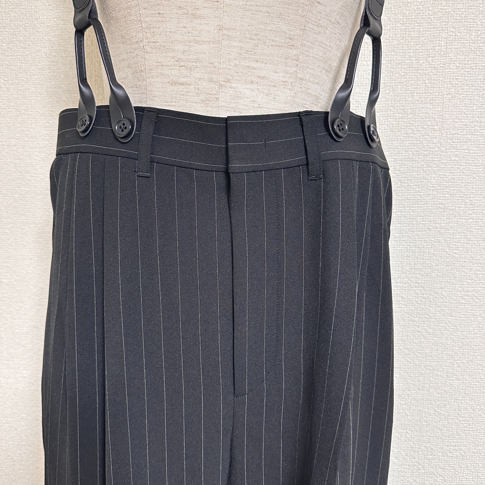 Curensology サスペンダーパンツ ストライプ Curensology（カレン