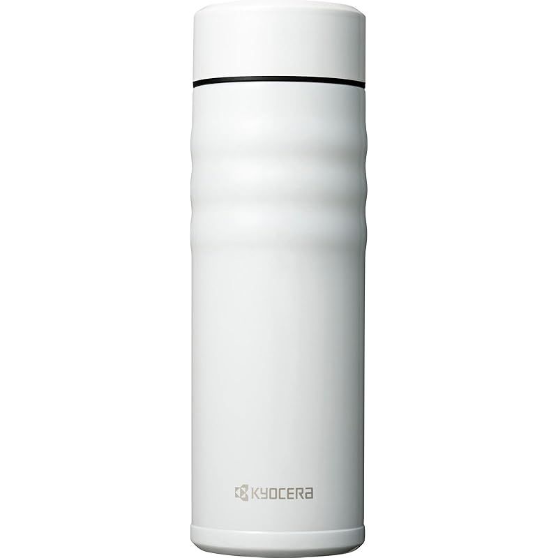 【新着商品】【.限定】 京セラ 水筒 セラミック コーヒー ボトル マグボトル 500ml スクリュー栓 内面セラミック加工 真空断熱構造 保温 保冷 CERAMUG セラマグ ホワイト 白 MB-17SWH-AZ