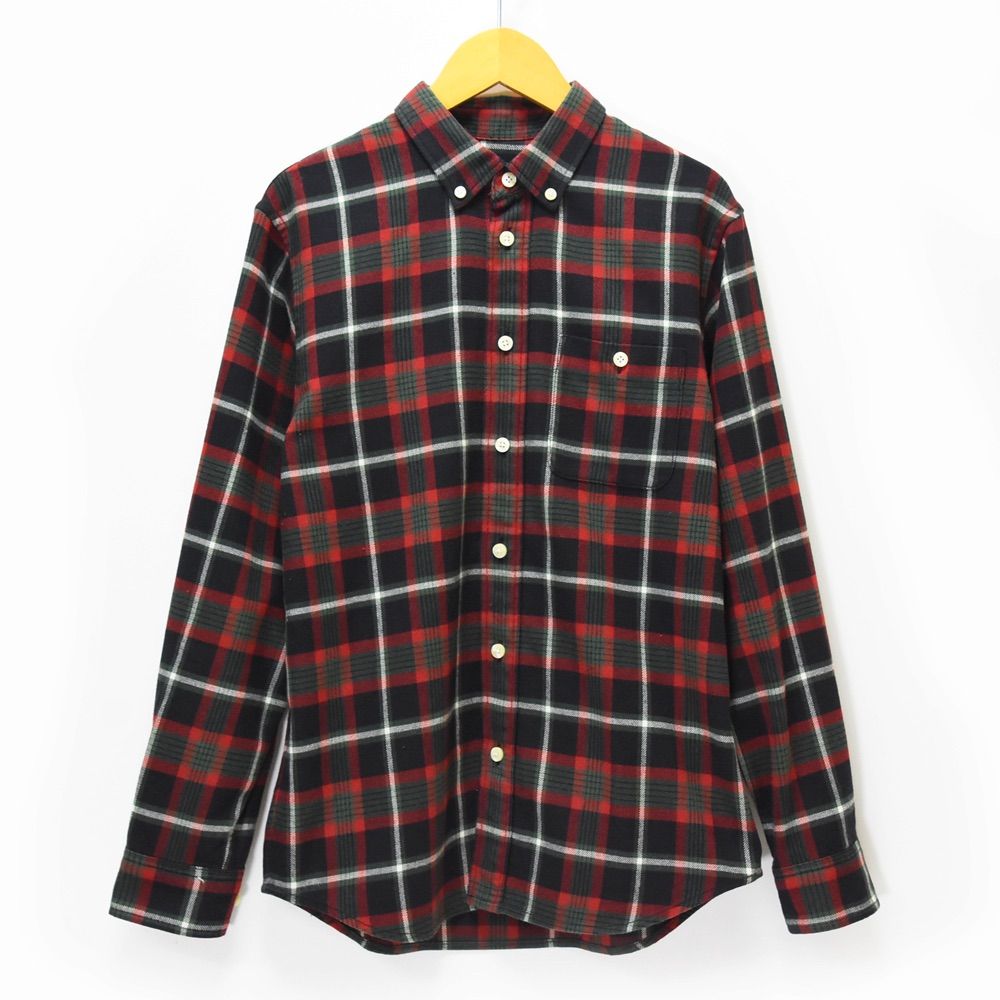 THE NORTH FACE ザ ノースフェイス Shaggy Flannel Shirt メンズ S シャツ シャギー ネルシャツ フランネル チェック ボタンダウン 長袖 レッド系 赤 秋冬