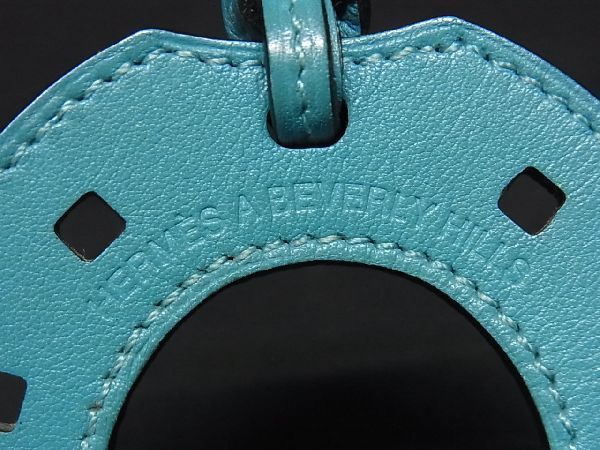 HERMES - ■極美品■ HERMES エルメス パドックシュバル ヴォースイフト 馬蹄 チャーム キーホルダー ターコイズブルー系 AL0392 □極美品□ HERMES エルメス パドックシュバル ヴォースイフト