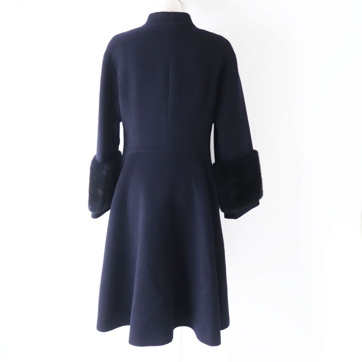 極美品◎正規品 日本製 FOXEY フォクシー 38772 レディース 袖ミンク 