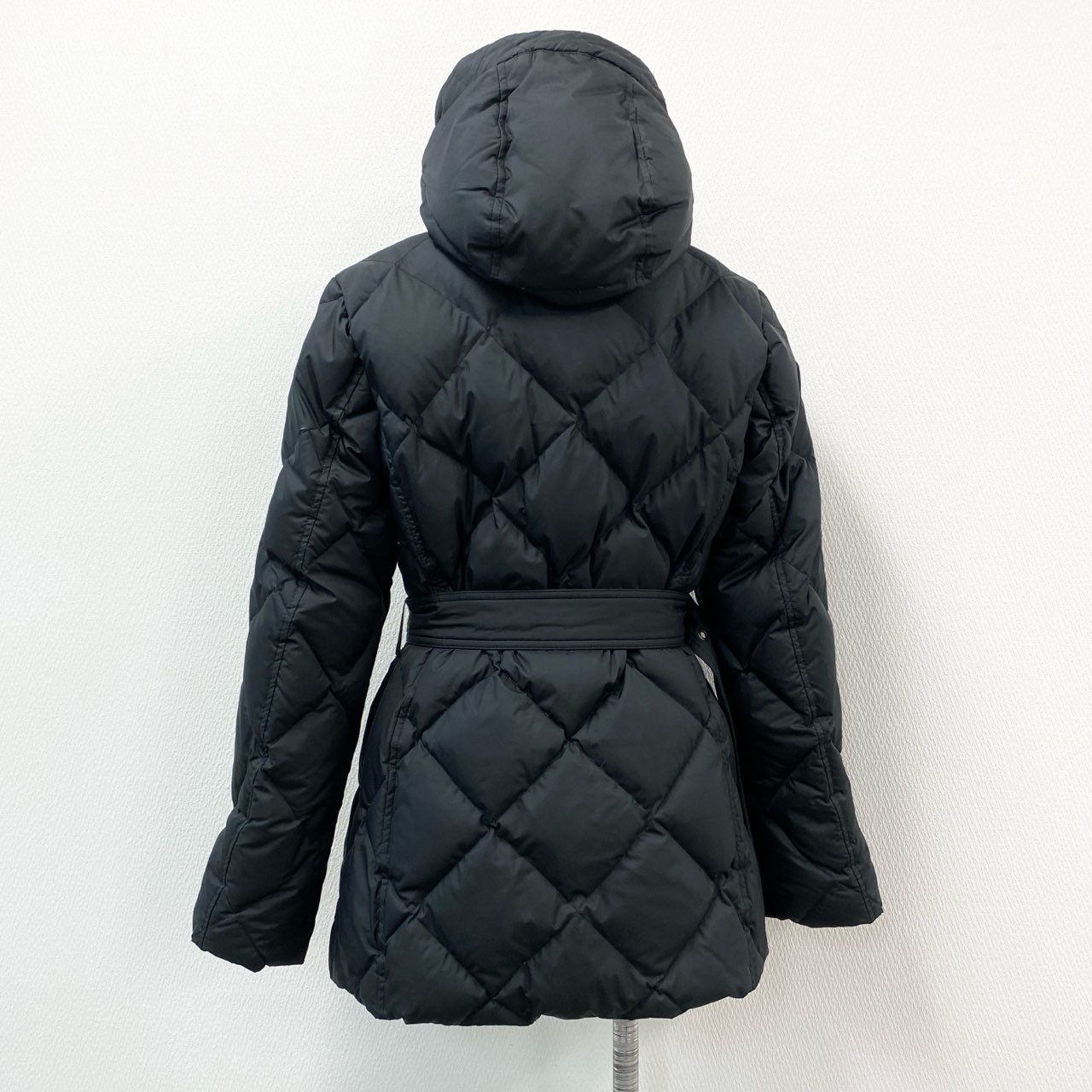 バーバリーロンドン フード付き コート ダウンライナー ノバチェック XL 黒 9h4 《美品》 BURBERRY LONDON バーバリー ロンドン フード付き
