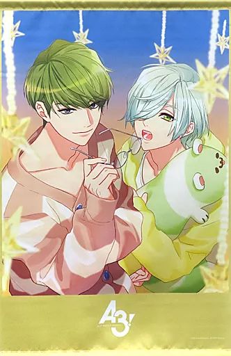 エースリー A3! 卯木千景 缶バッジ アクリルブロック エーメモ ニヒル