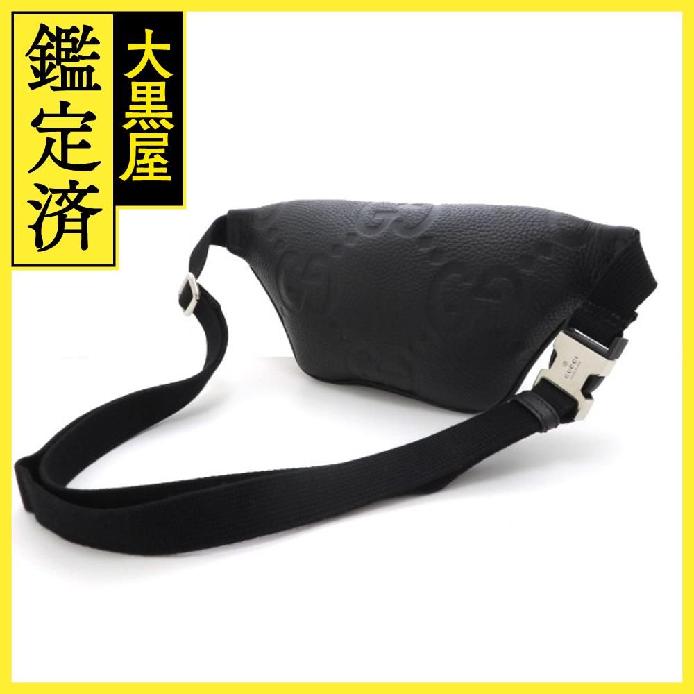 グッチ ジャンボ GG レザー ベルトバッグ 658582 GG jumbo small belt bag in black leather | GUCCI® US