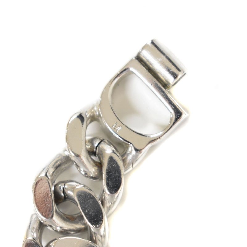 ディオール Dior CDブレスレット チェーン M シルバー ☆AA