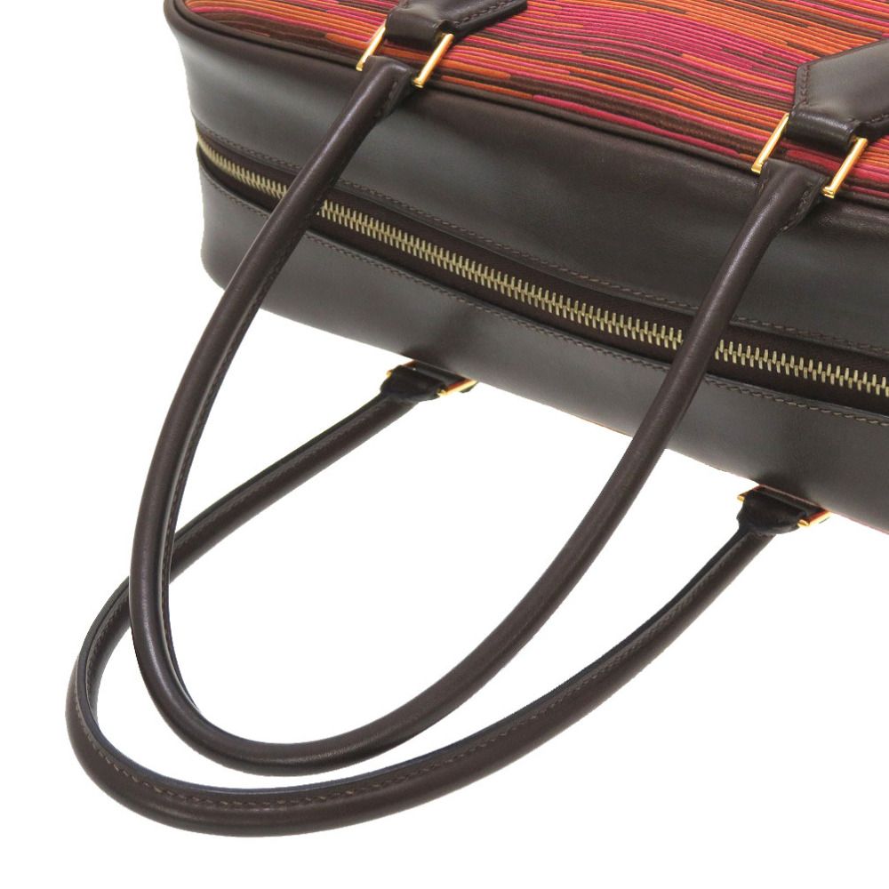 美品 エルメス プリュム32 ヴィブラート ボックスカーフ ハバナ  