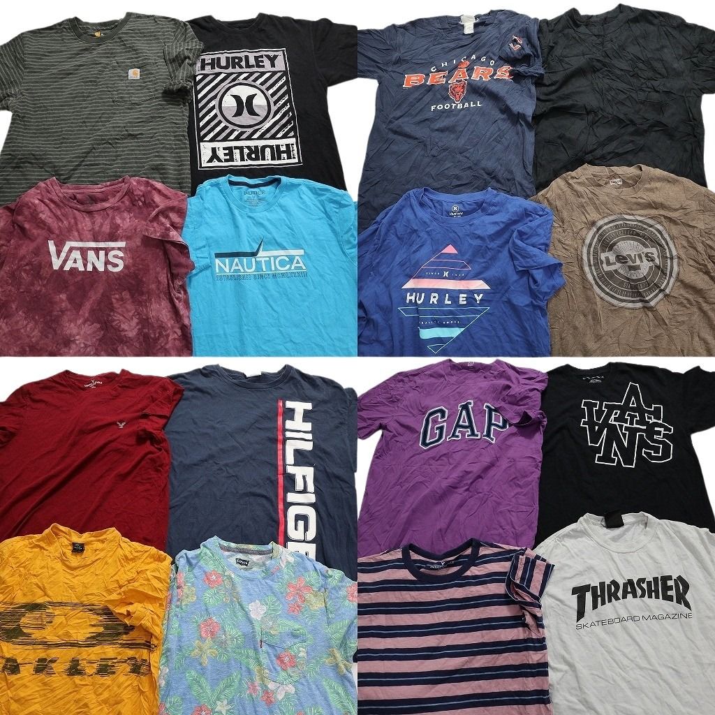 古着卸 まとめ売り ブランドMIX 半袖Tシャツ 16枚セット (メンズ M /L ) カーハート ディッキーズ ハーレー リーバイス MT3896