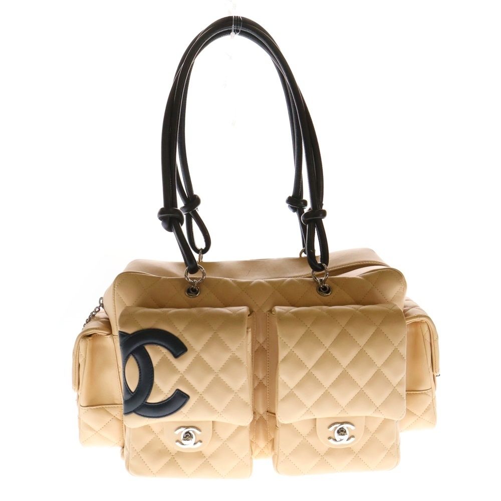 専用　CHANEL カンボンライン　ハンドバッグ　ベージュ CHANEL カンボンライン ミニ ボーリングバッグ ハンドバッグ