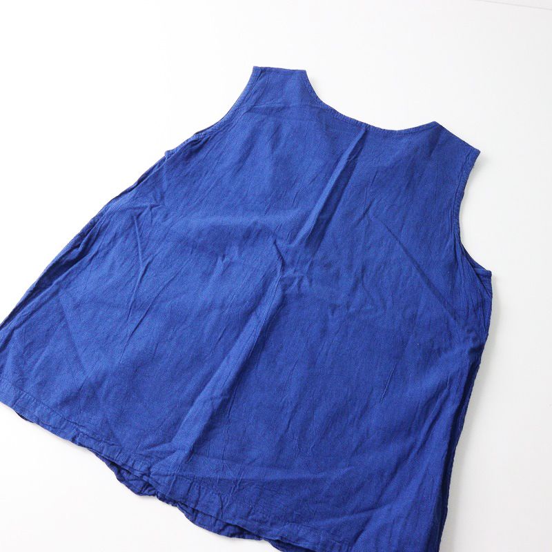 ヂェン先生の日常着 タンクトップ M｜ブルー プルオーバー