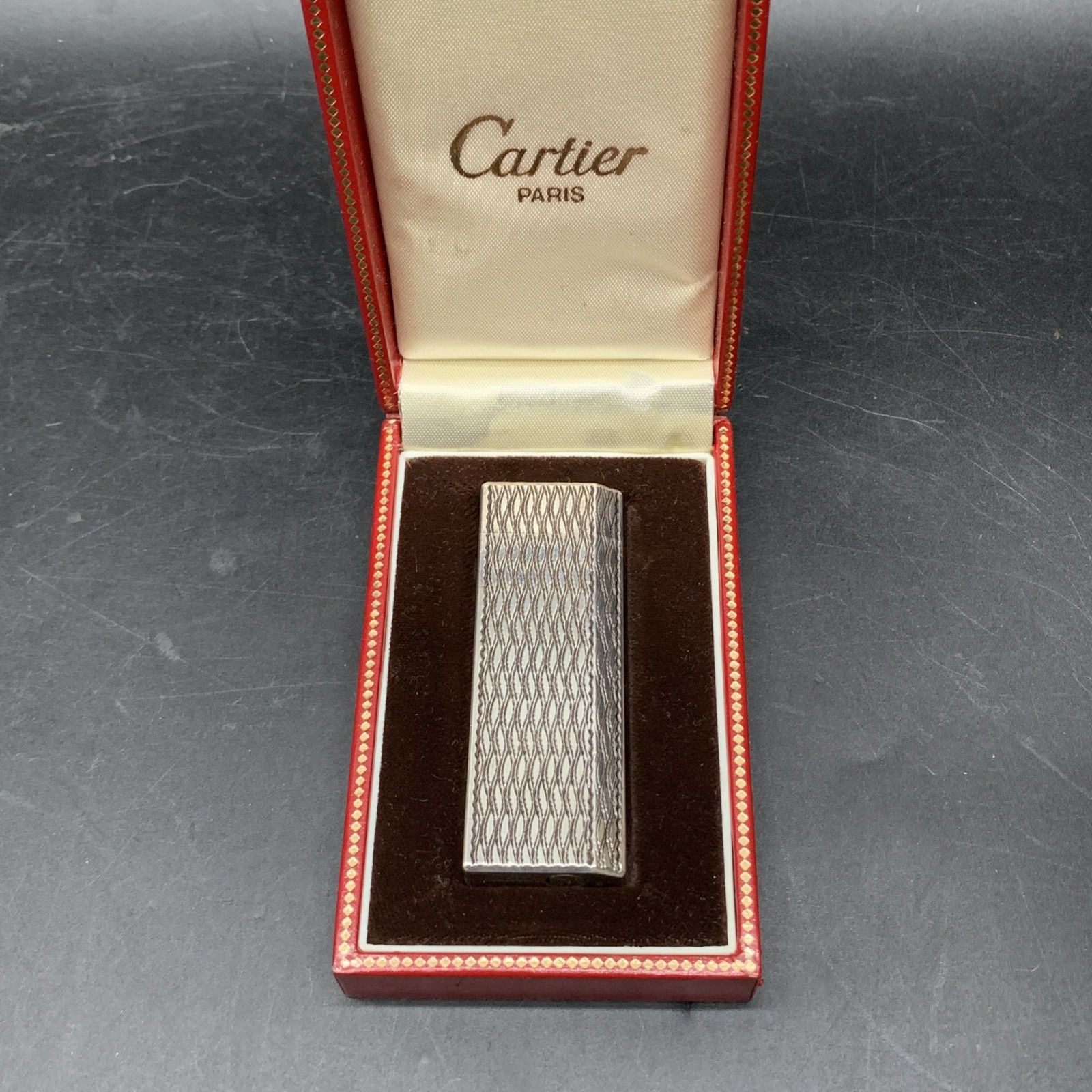 生活家電 Cartier カルティエ ローラー式 ガスライター シルバーカラー 
