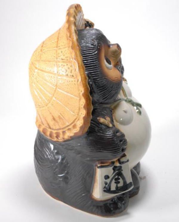 信楽焼 陶器 置物 狸 】 開運狸 11号 新品 （信楽焼・陶器・狸・たぬき