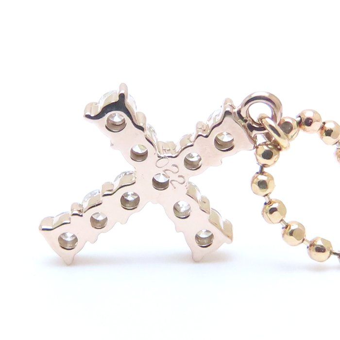 La Soma ラソウ ダイヤモンド クロス ブレスレット ダイヤモンド0.22ct  