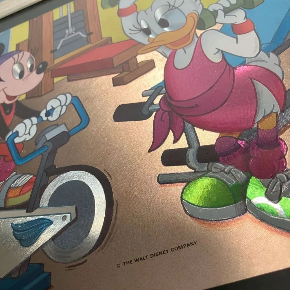 リユース品】ディズニー ミニー＆デイジー エッチングアート