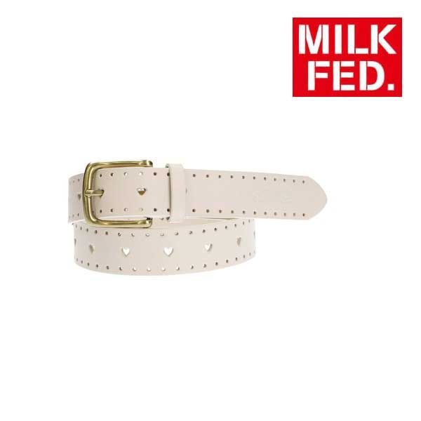 ベルト ミルクフェド MILKFED HEART BELT 103234054006 ロゴ レザー