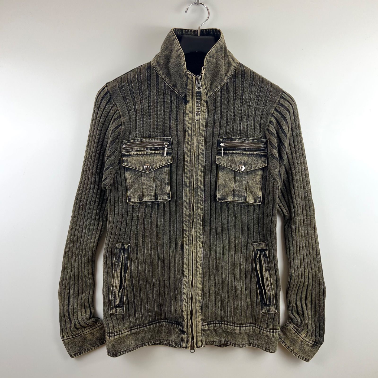 MOSSIMO sport 00s y2k grunge dyed zip jacket M モッシモ