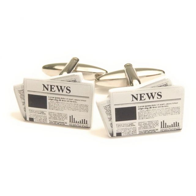 英字新聞 ニュースペーパー カフス カフスボタン カフリンクス cufflinks cuffs メンズ 男性 ユニーク おもしろ 面白 面白い リアルな スーツアクセサリー専門店 父の日 ギフトにも 誕生日 プレ