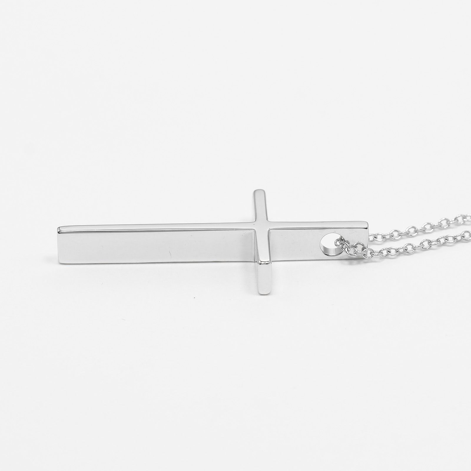 ティファニー Tiffany & Co. ネックレス メトロ クロス K18YG TIFFANY&Co.】ティファニー メトロクロス K18ホワイトゴールド