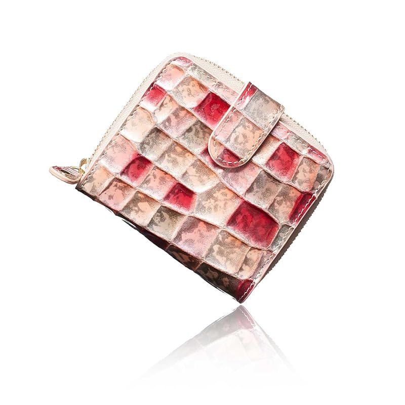 新着商品 VOICE イタリア Life社製 牛革 le murrine レディース 二つ折り 財布 上品で 使いやすい 見た目は ミニ財布 収納力は長財布 プレゼント ギフト 箱入り Light Pink ライト ピンク