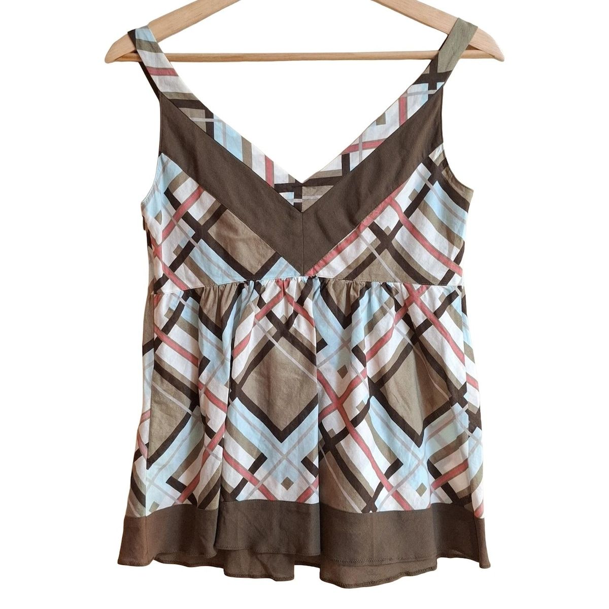 Burberry Blue Label バーバリーブルーレーベル キャミソール サイズ38 M レディース - カーキ×マルチ