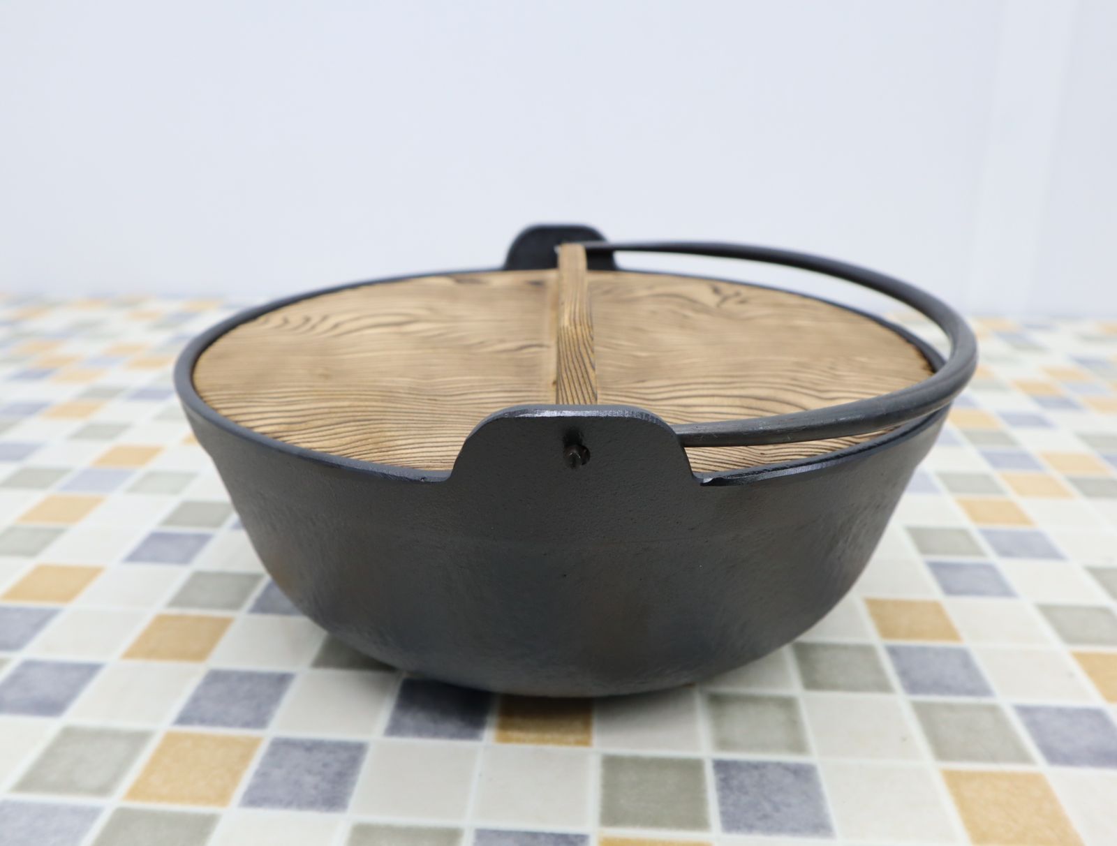 南部鉄器 F-201丸形ツル付鍋 24cm. 【公式通販】