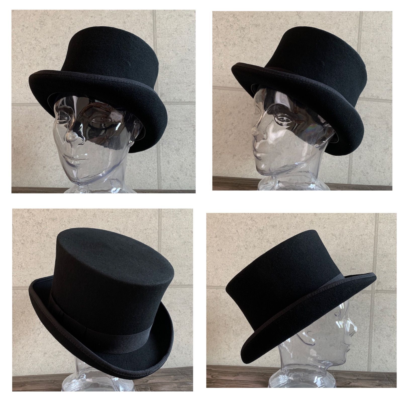 2サイズ展開 帽子 シルクハット トップハット TOPHAT 秋冬 M L