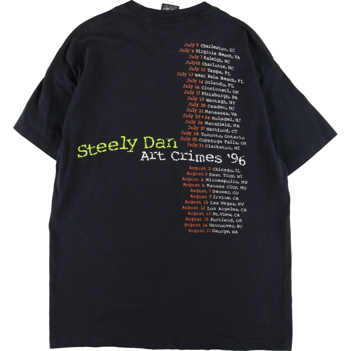 古着 90年代 giant STEELY DAN スティーリーダン Art Crimes '96 Tour