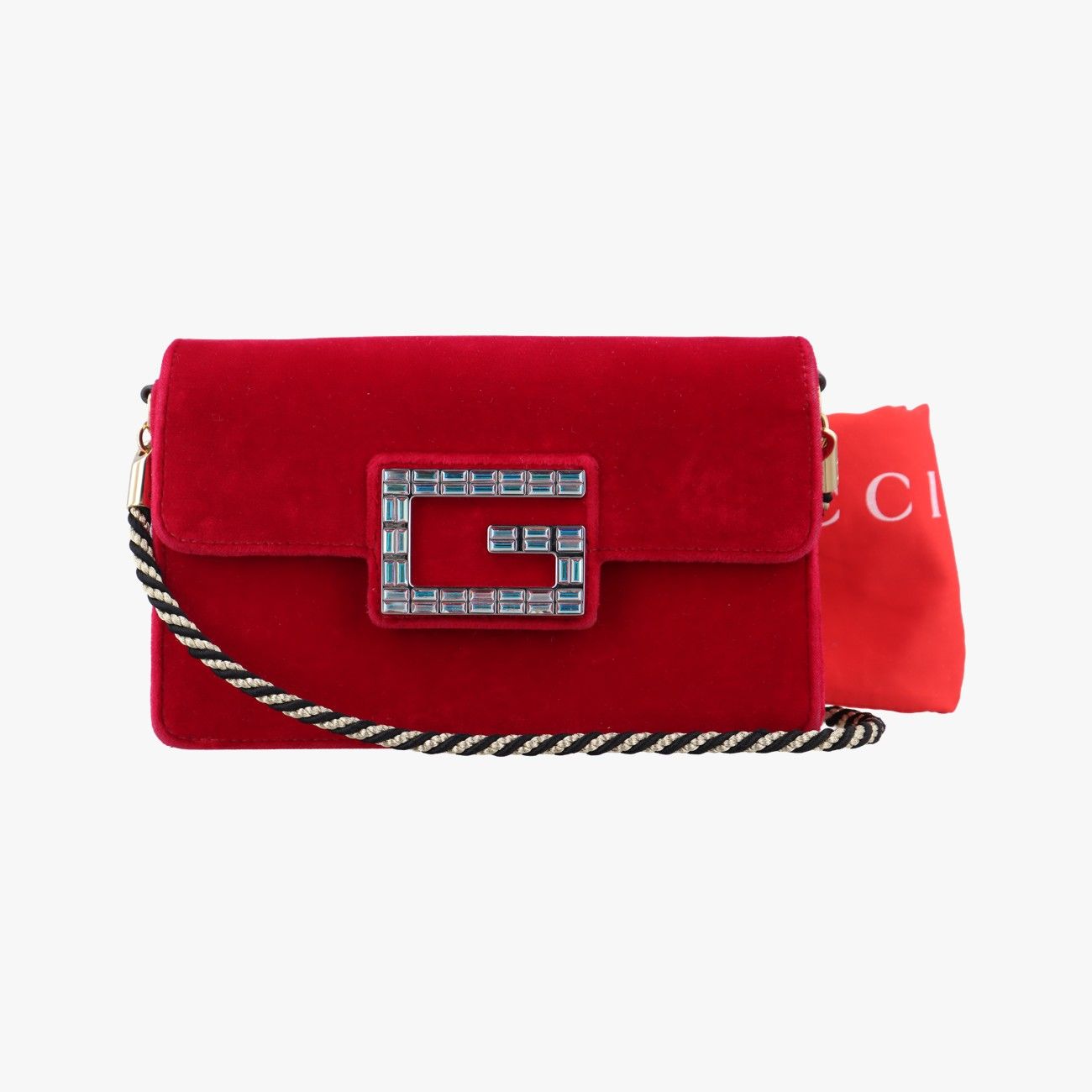 グッチGucciスクエアG レッド ベロア 544242 A026476612