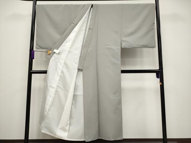 平和屋着物 上 男性 色無地 紋付き羽織 行灯袴セット キングサイズ 着物 茶鼠色 羽織 亜麻色 龍 洗える着物 CYAA3478s5