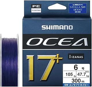 シマノ SHIMANO PEライン オシア 17 PE 300m LD-A71Y 6号 105lb SWネイビー