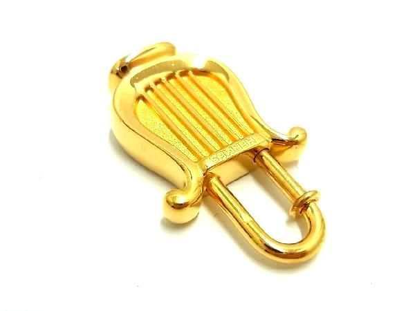 ✨極美品✨エルメス　カデナ ハープ 竪琴　ゴールドカラー　1996年 チャーム ✨極美品✨エルメス カデナ ハープ 竪琴 ゴールドカラー 1996年