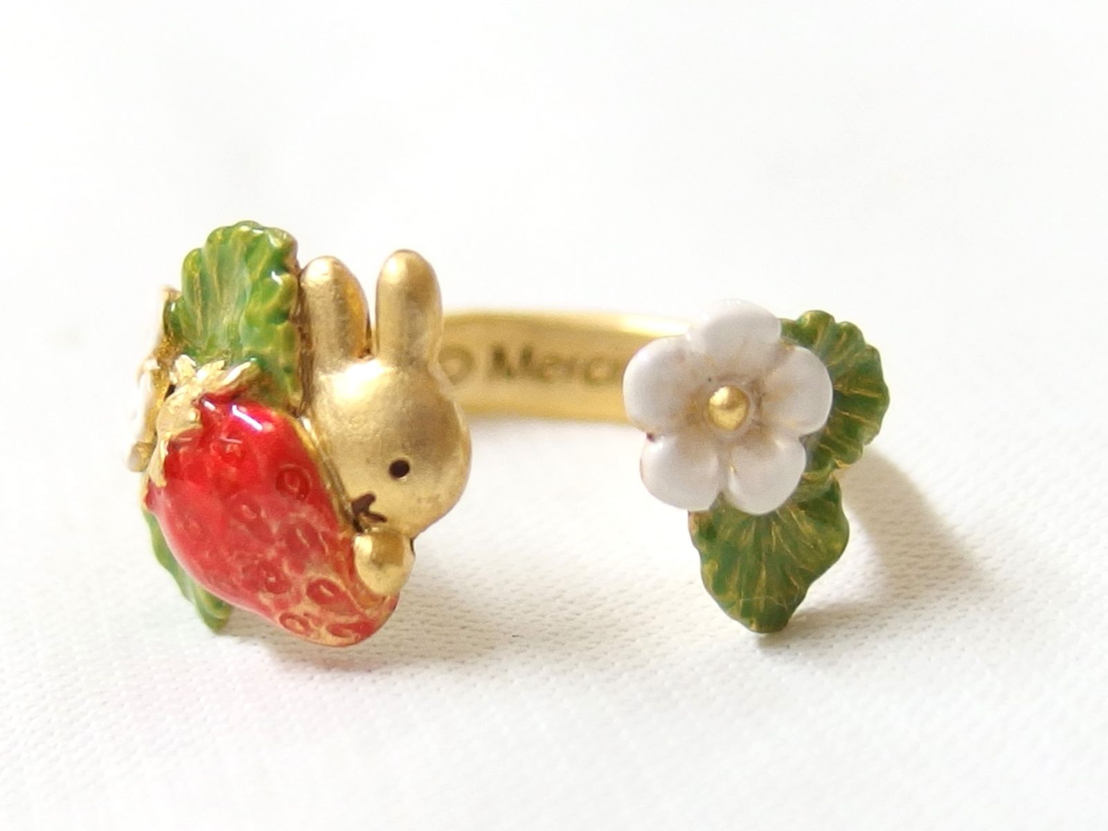 Flower Miffy ミッフィー パルナートポック コラボ いちご リング