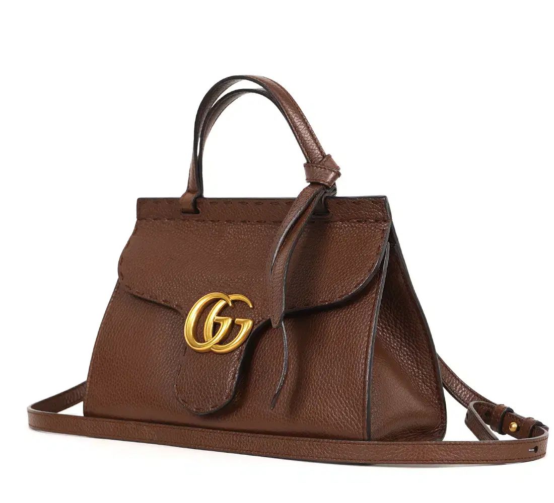 ブランド グッチ GGマーモント ミニ トップハンドル ショルダーバッグ 442622