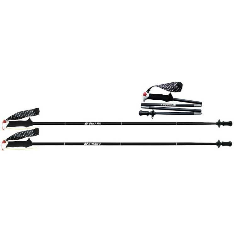 シナノ トレイルランニング用ポール トレランポール14.0 使用サイズ 110 cm 折りたたみ31 ブラック 550266 2本組 SINANO