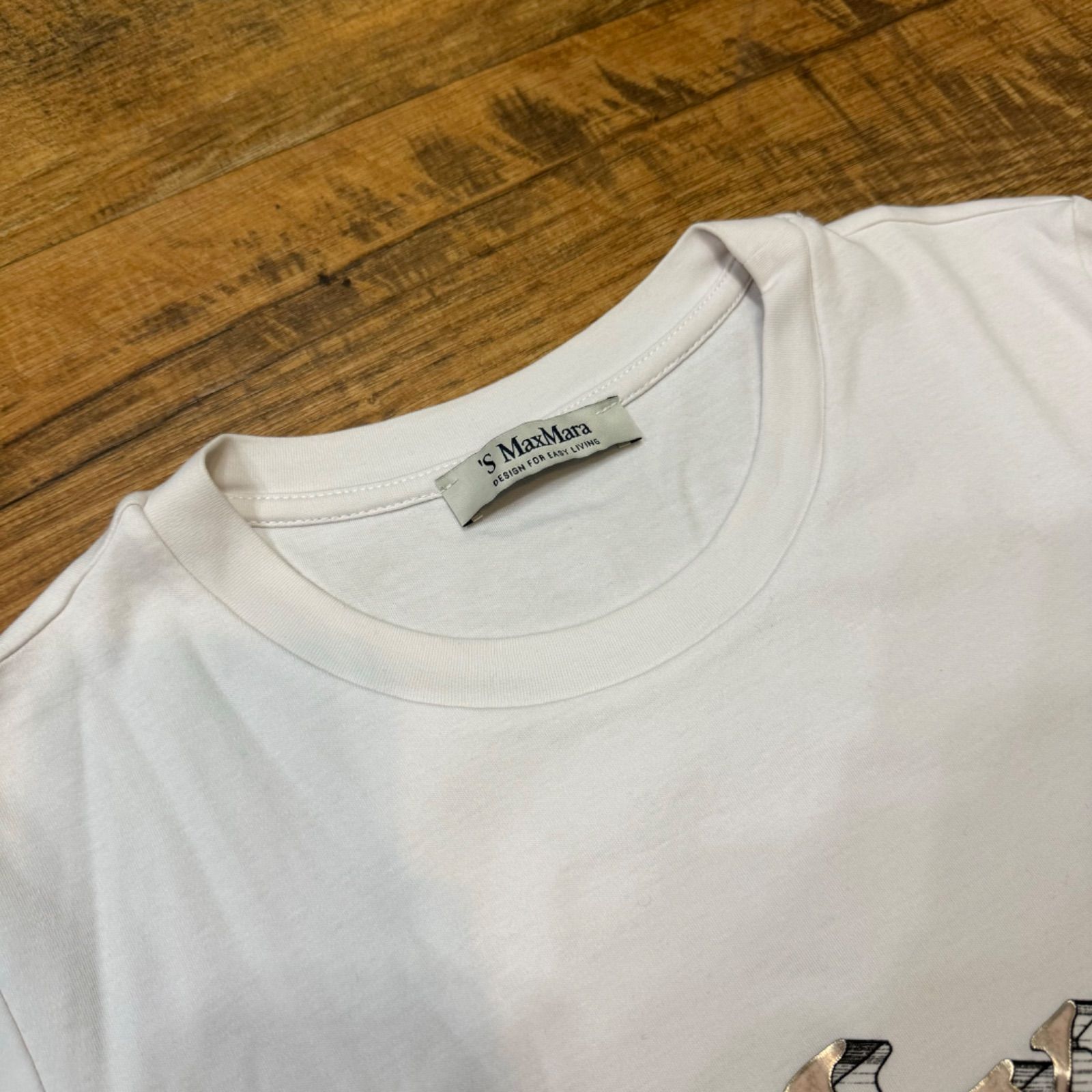 【S MAX MARA エス マックス マーラ】Tシャツ ONDA コットン ジャージー ロゴ スウェットシャツ