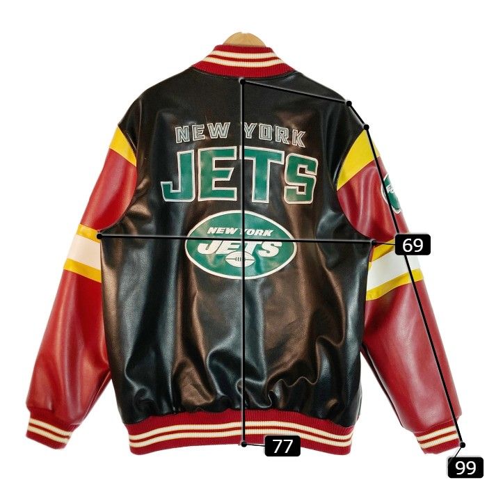NFL ニューヨークジェッツ　スタジャン　レザー NFL ニューヨークジェッツ スタジャン レザー NFL ニューヨーク