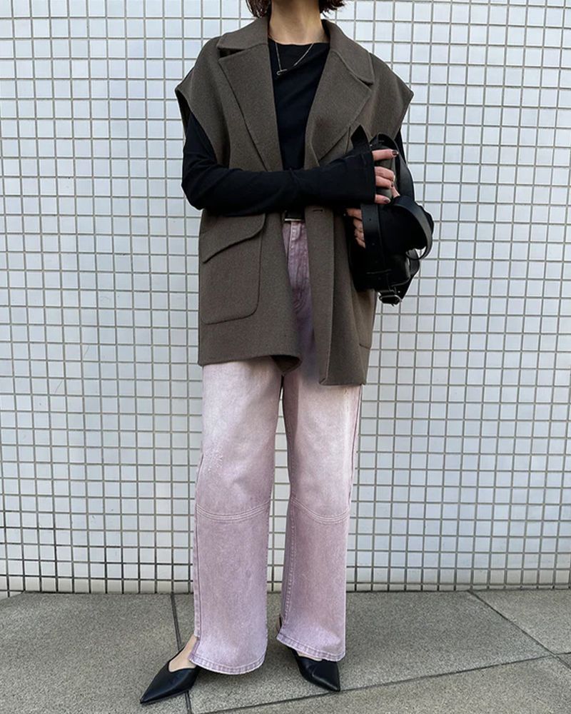 YENN(イエン)/HIGH RISE TUCK WIDE PT(3月中入荷予定)