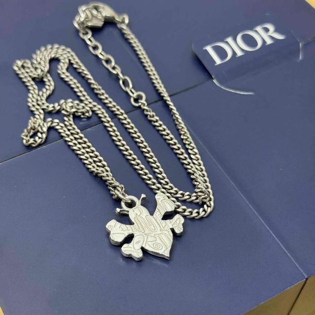 ★DIOR×ステューシーコラボ★入手困難★ ペンダントネックレス DIOR SHAWN STUSSY BEE NECKLACE ディオール ショーン