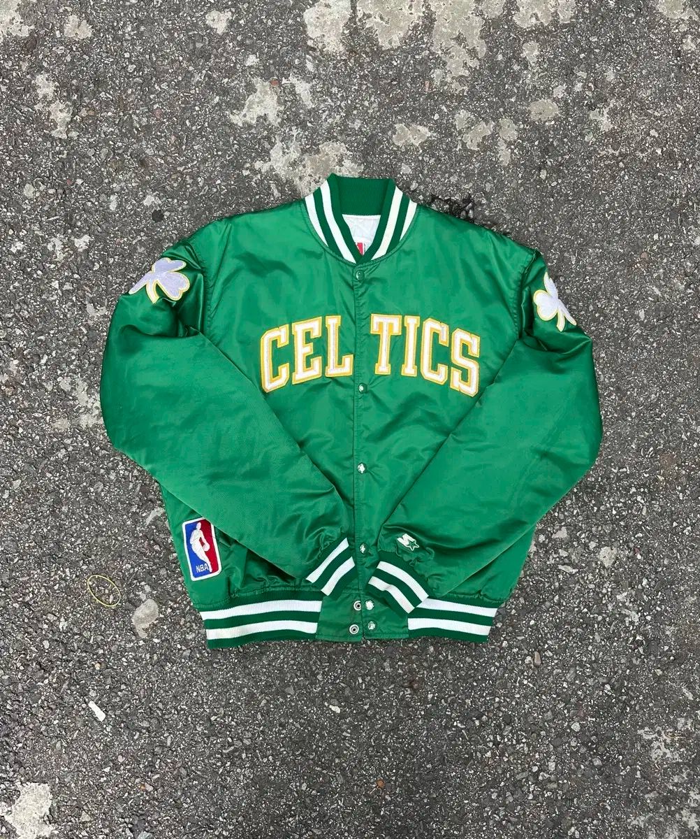 ビンテージ 90s STARTER スターター NBA ボストン セルティックス スタジャン ジャケット