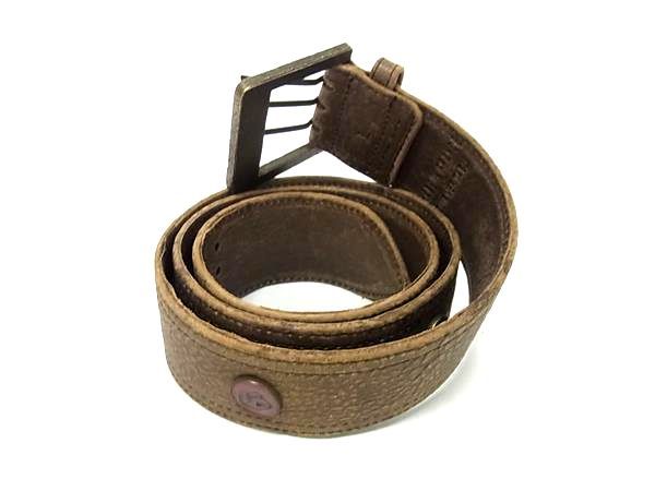 □美品□ John Galliano ジョンガリアーノ レザー ベルト 表記サイズ L